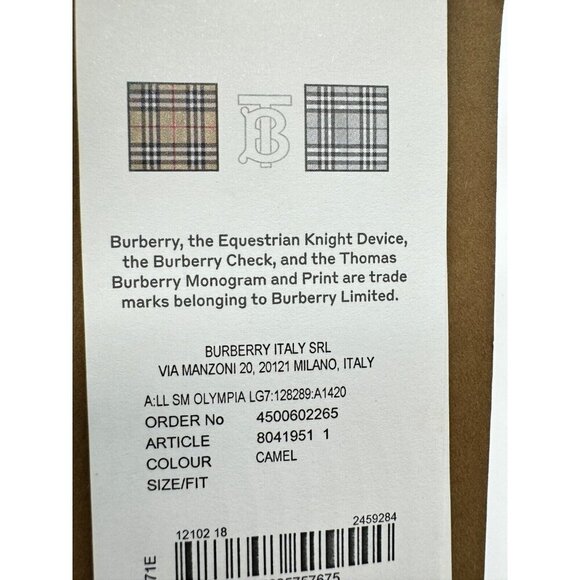 BURBERRY Check patent Olympia shoulder bag - Beige/Camel - Picture 14 of 15